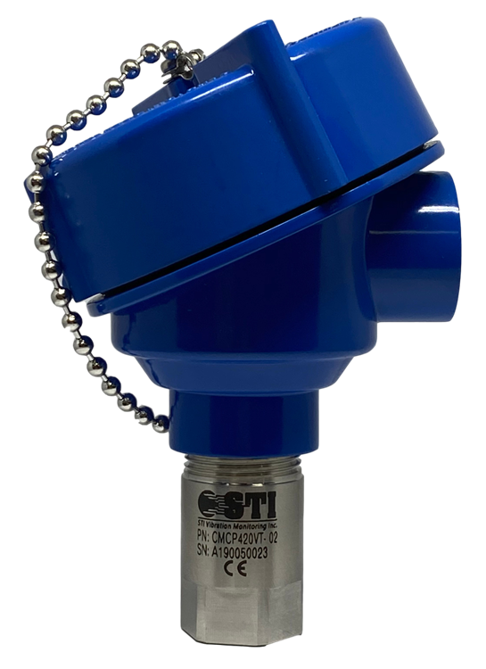 CMCP420VT-T-Ex — IECEx/ATEX 认证，4–20 mA 振动与温度双输出