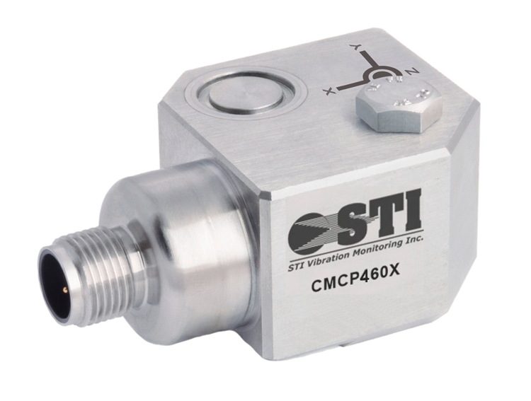 CMCP460VTT — 三轴 4–20 mA 速度与温度输出